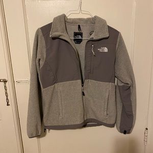 Gray North Face Fleece Jacket